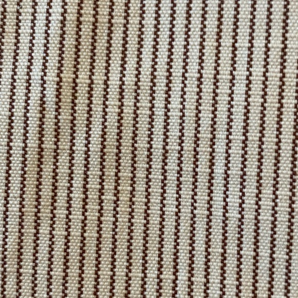 Brooks Brothers 2 PC Womens Tan w Brown Pinstripes Jacket & Skirt Set / Size 16 - Picture 16 of 16